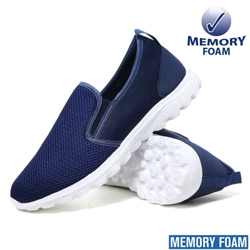 Mens Slip on Memory Foam Casual Fitness Go Walking Running Gym Trainers Shoes