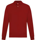 Mens Long Sleeve Polo Shirt Casual Top 2 Button Collared Pique Lightweight