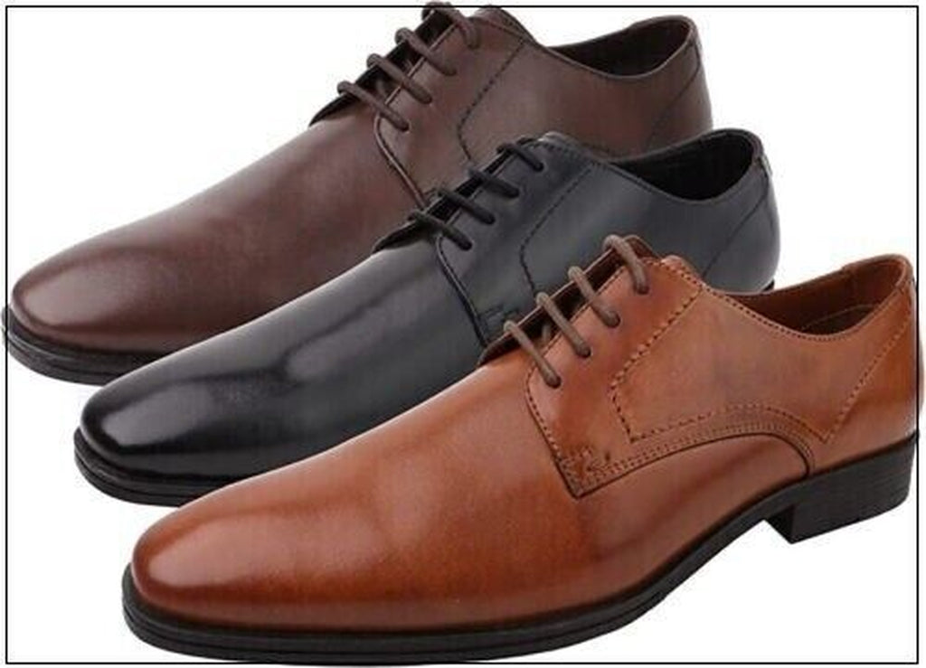 Men'S Formal Shoes Lace up Leather Footwear for Men