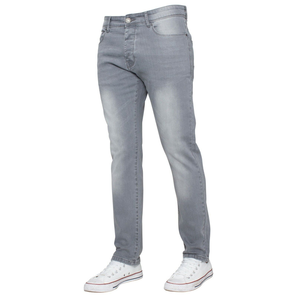 Kruze Mens Jeans Skinny Stretch Slim Fit Flex Denim Trouser Pants UK Waist Sizes
