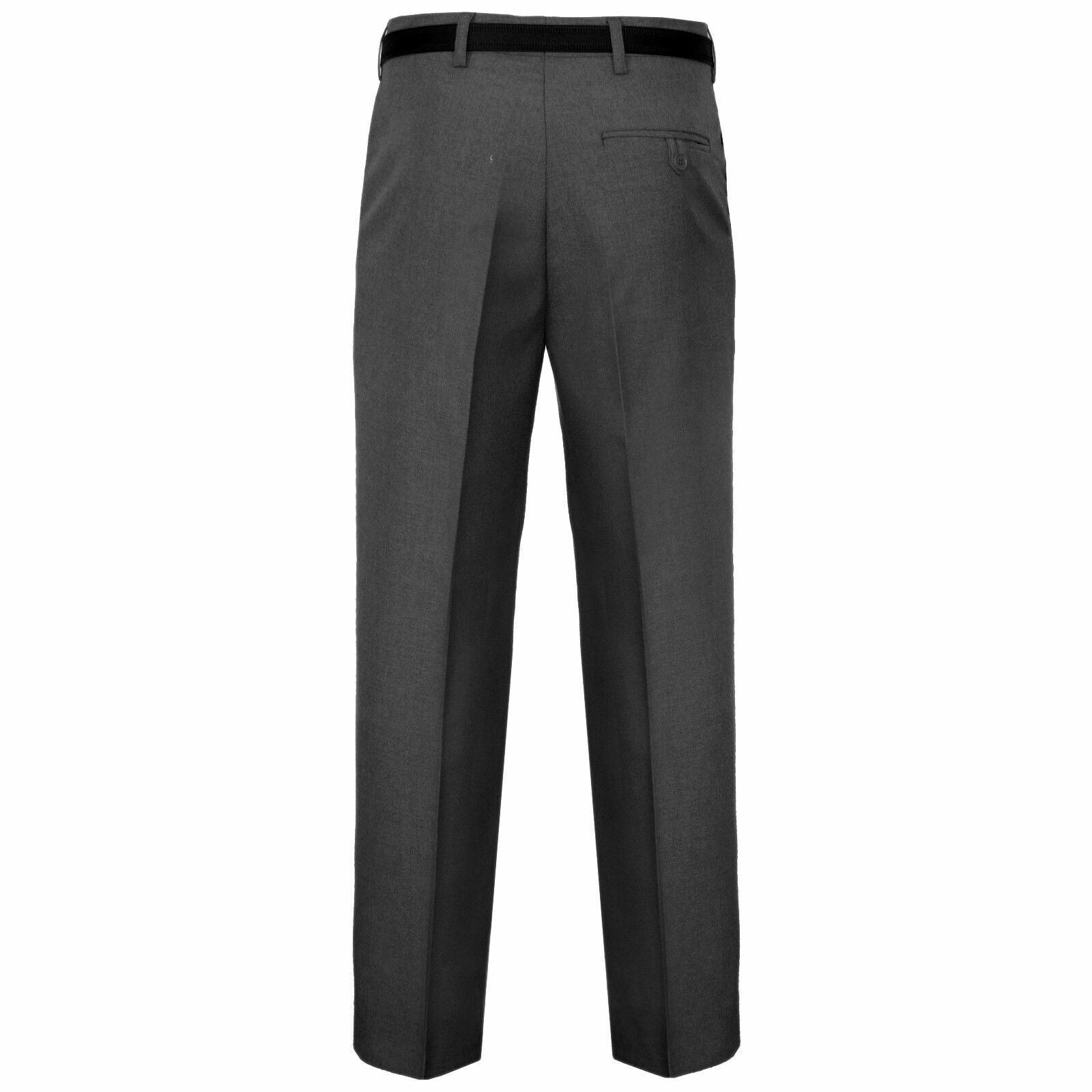 MEN TROUSERS OFFICE BUSINESS WORK FORMAL CASUAL SMART BIG plus BELT POCKET PANTS