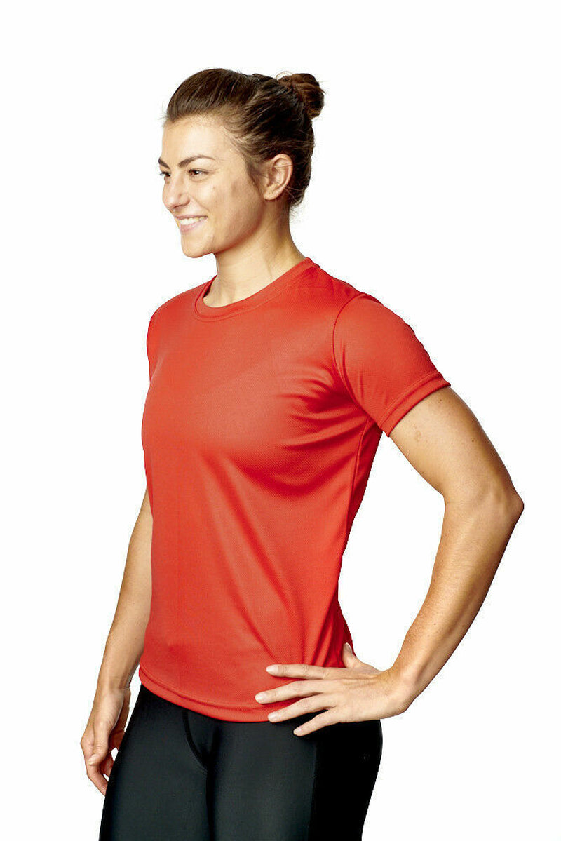 Running T-Shirt Short Sleeve Women Size 8-20 Top Sports Wear Quality Training