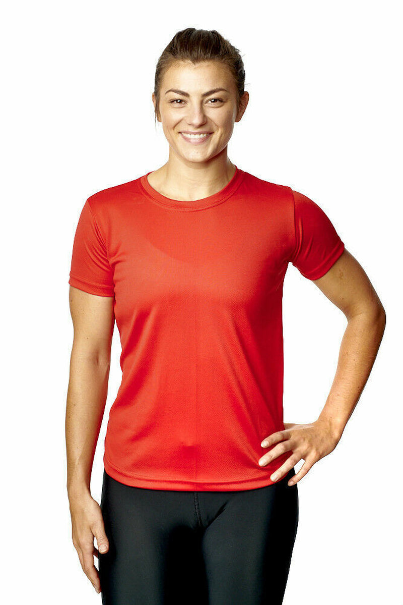 Running T-Shirt Short Sleeve Women Size 8-20 Top Sports Wear Quality Training