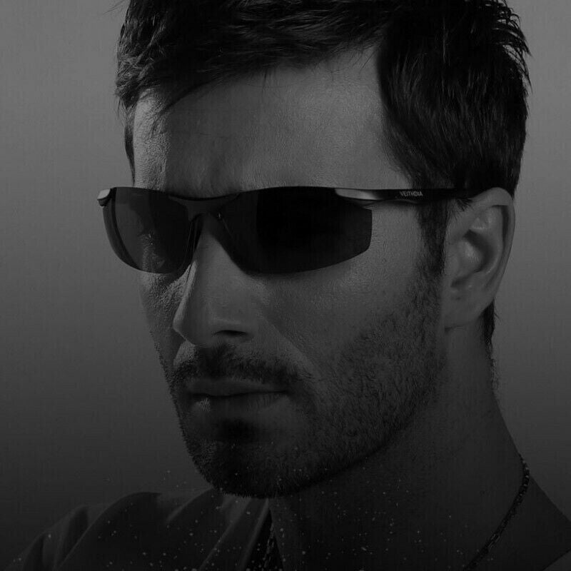Aluminum Magnesium Mens Polarized Sunglasses UV400 Sport Glasses Driving Eyewear