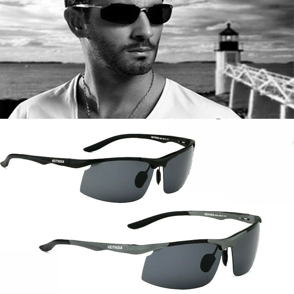 Aluminum Magnesium Mens Polarized Sunglasses UV400 Sport Glasses Driving Eyewear