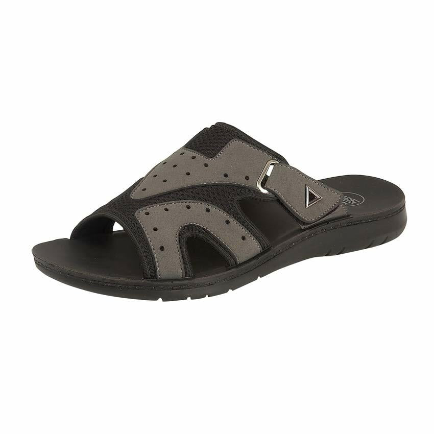 MENS SUMMER SANDALS NEW OPEN TOE CASUAL FAUX LEATHER MULE BEACH FLIP FLOPS SHOES