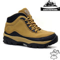 MENS GROUNDWORK LEATHER SAFETY WORK BOOTS STEEL TOE CAP SHOES TRAINER HIKER SIZE
