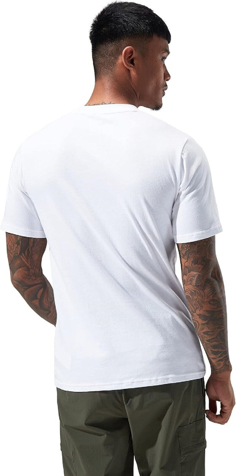 Mens Berghaus T Shirt Organic 100% Cotton Classic Logo Crew Neck Tee