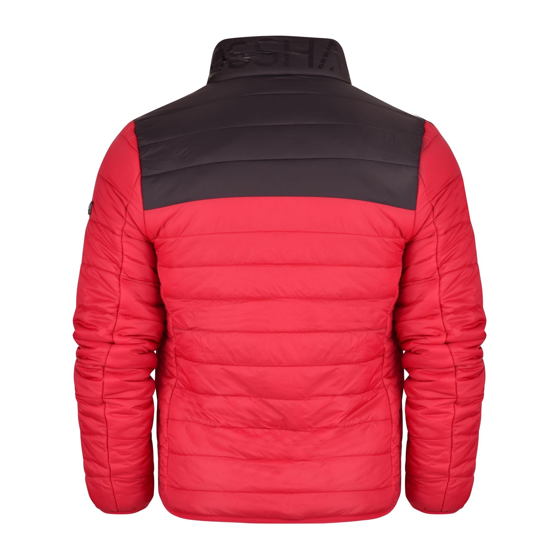 Crosshatch Mens Padded Jacket Staywarm Contrast Coat Lightweight Zip Pocket