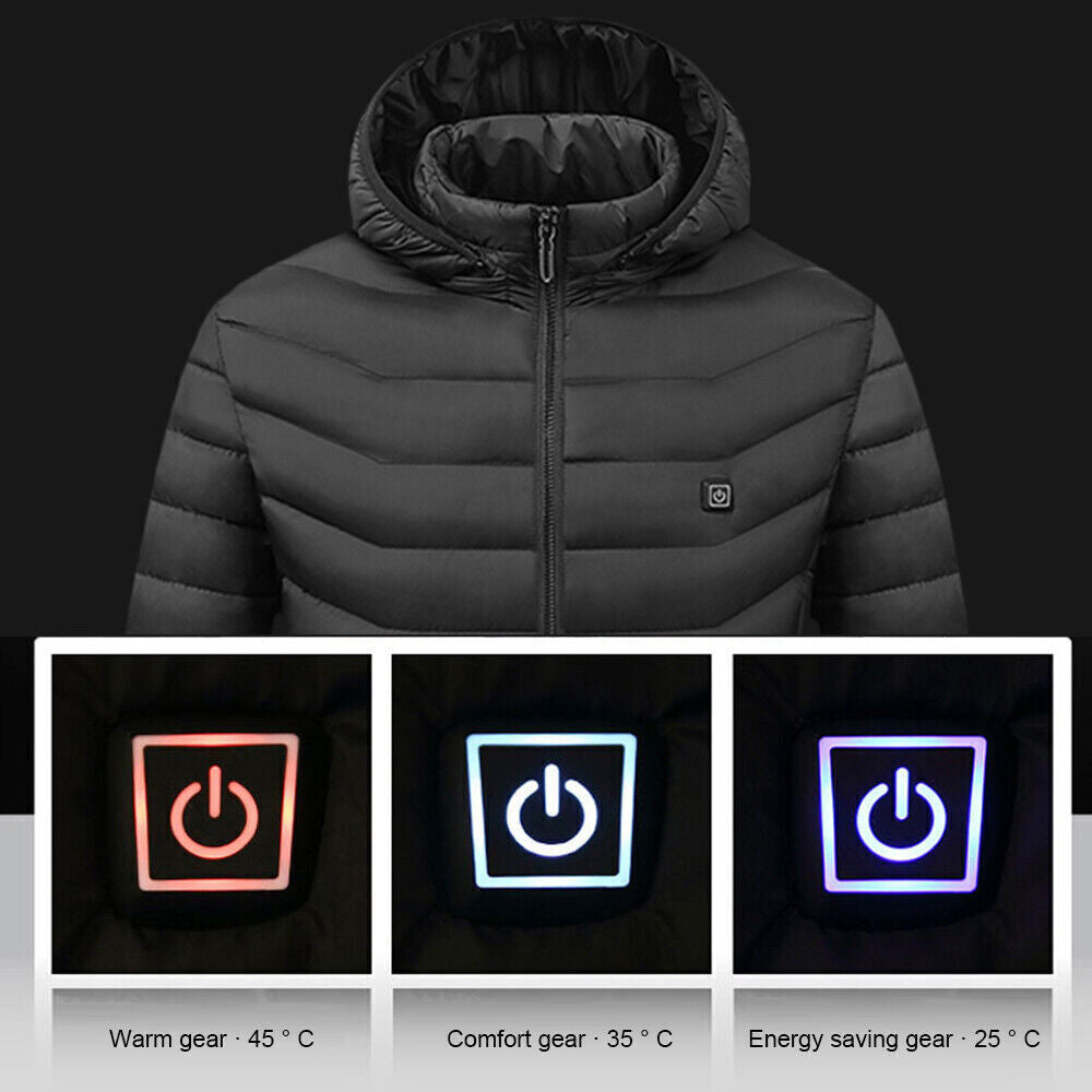 Electric Heated Jacket for Men and Women with USB - Winter Warmth Body Warmer