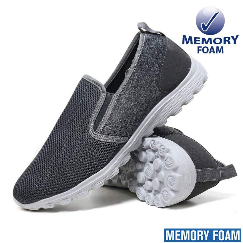 Mens Slip on Memory Foam Casual Fitness Go Walking Running Gym Trainers Shoes