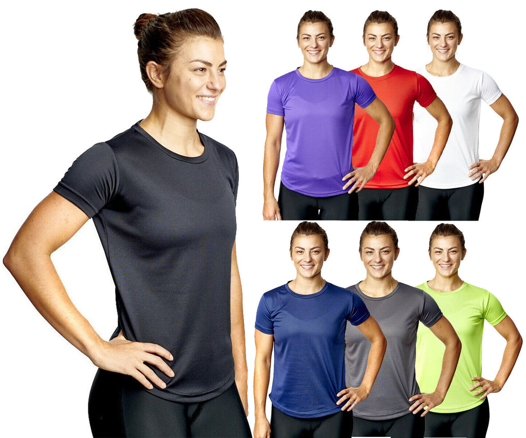 Running T-Shirt Short Sleeve Women Size 8-20 Top Sports Wear Quality Training