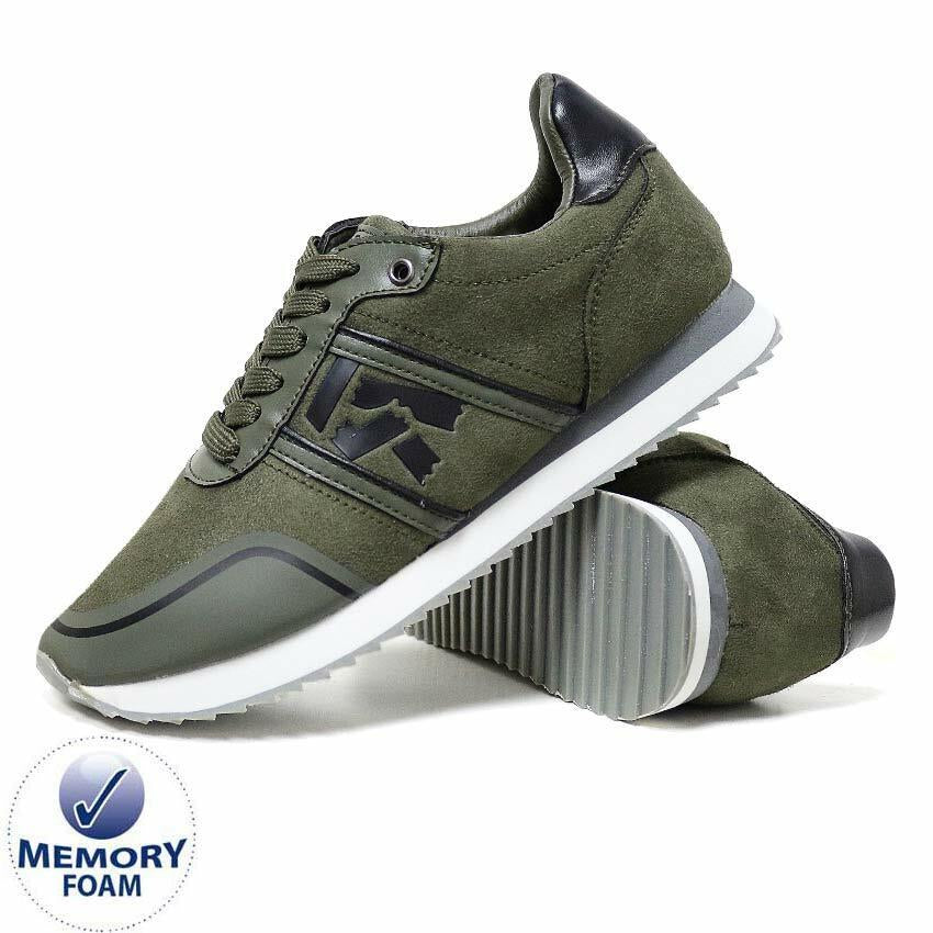 Mens Memory Foam Trainers New Casual Grip Sole Walking Driving Sports Gym Shoes