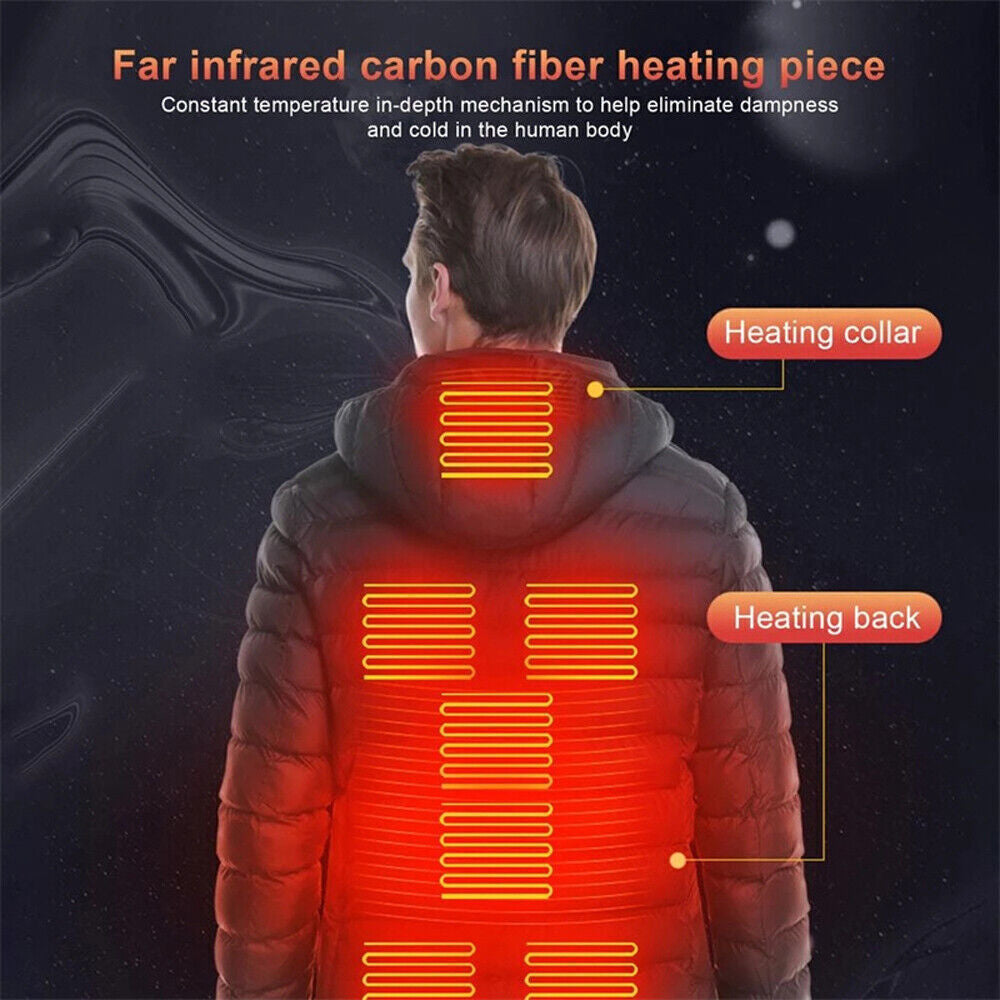 Electric Heated Jacket for Men and Women with USB - Winter Warmth Body Warmer