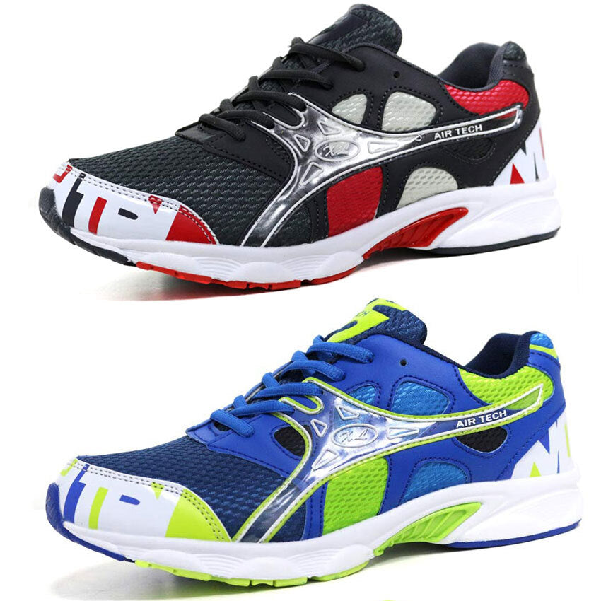 Mens Air Shock Absorbing Trainers Casual Running Walking Jogging Gym Shoes Size