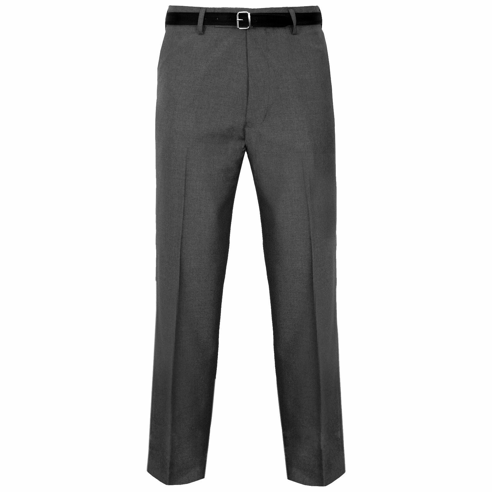 MEN TROUSERS OFFICE BUSINESS WORK FORMAL CASUAL SMART BIG plus BELT POCKET PANTS