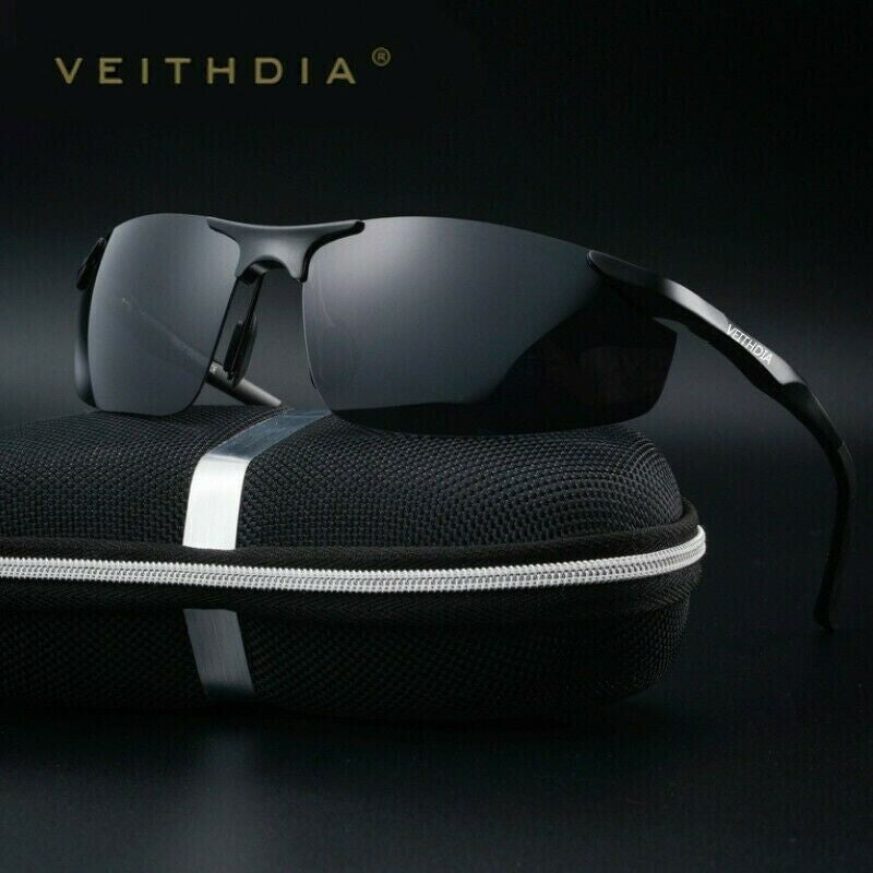 Aluminum Magnesium Mens Polarized Sunglasses UV400 Sport Glasses Driving Eyewear