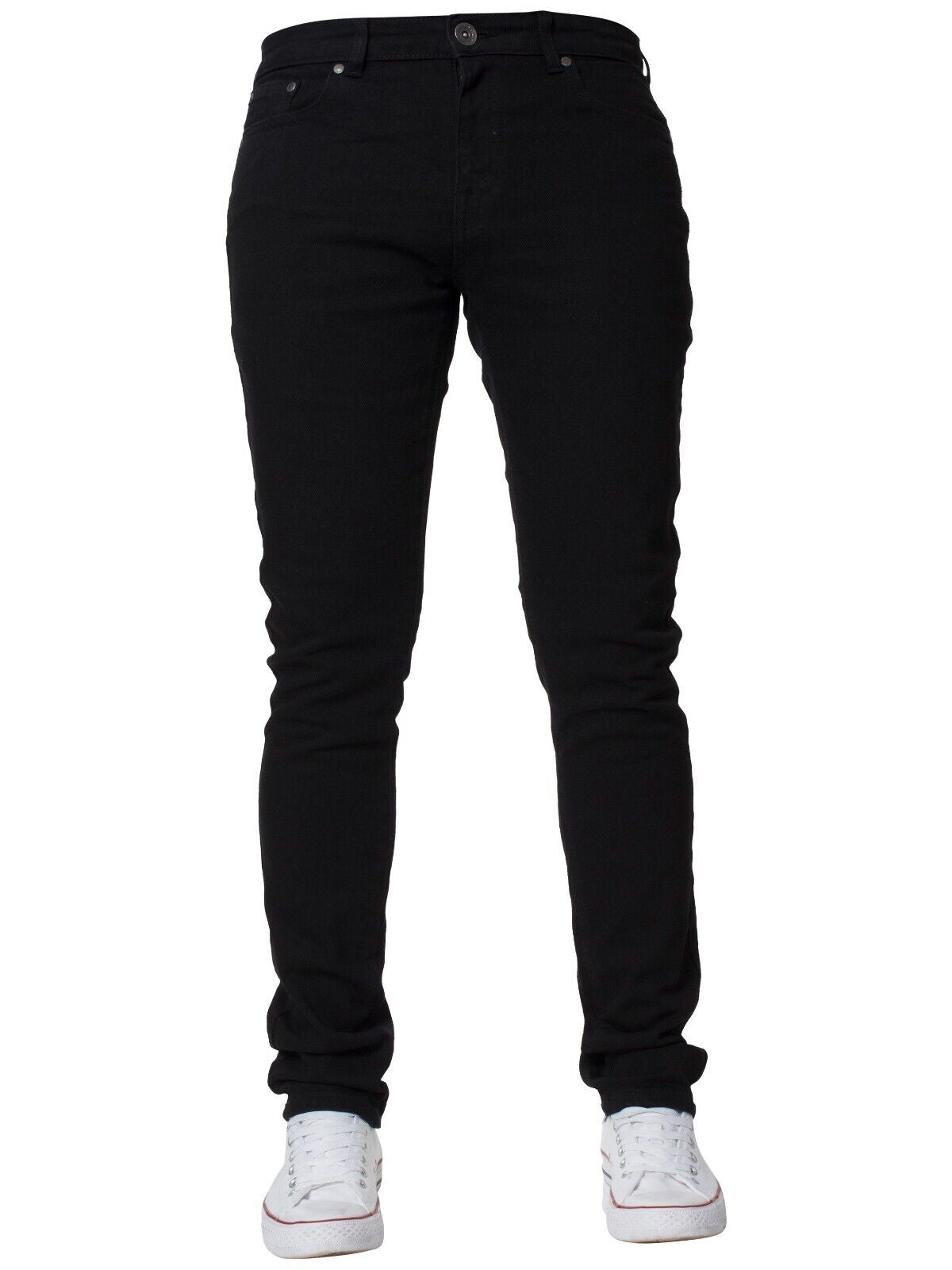 Kruze Mens Jeans Skinny Stretch Slim Fit Flex Denim Trouser Pants UK Waist Sizes