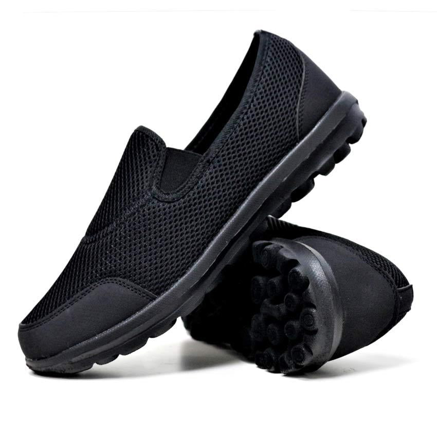 Mens Slip on Get Fit Go Walking Casual Fitness Running Gym Trainers Shoes Size