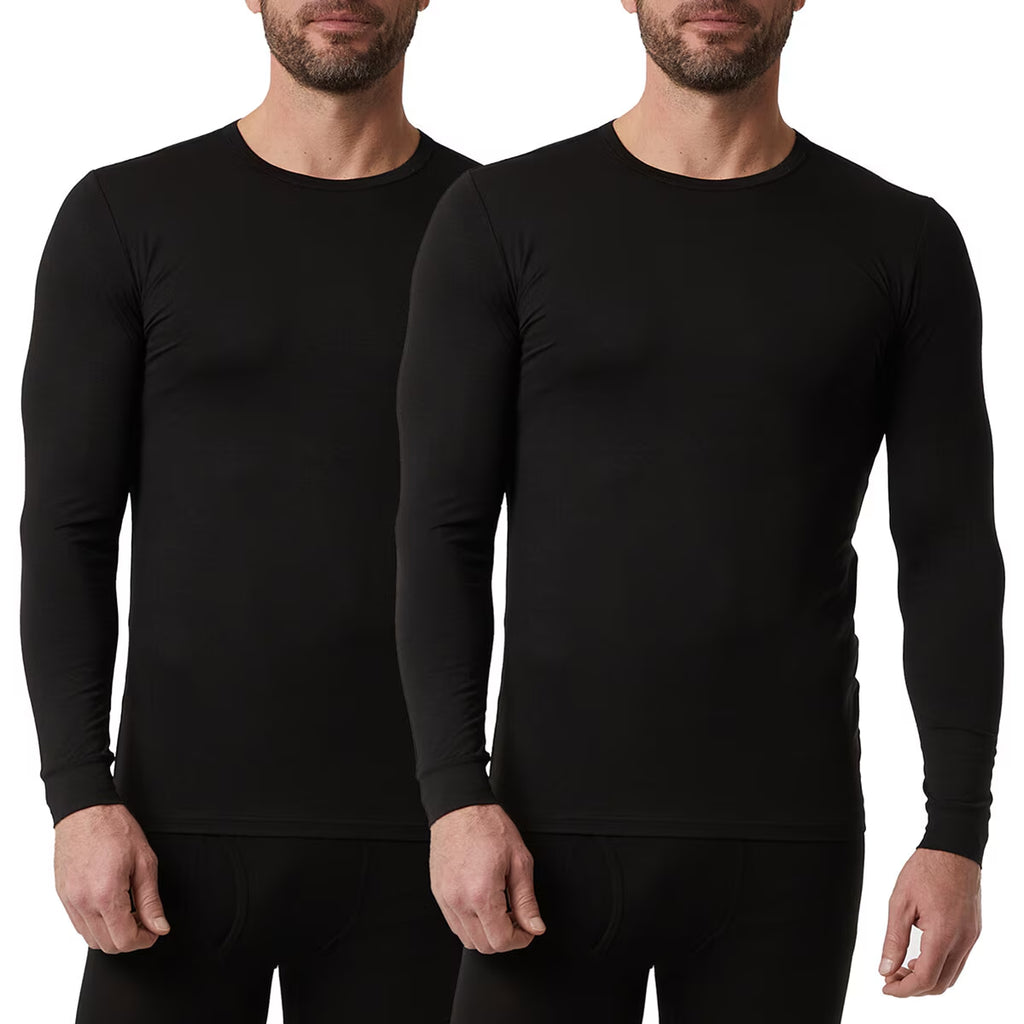 Men'S Long Sleeve Heat T-Shirt, 2 Pack