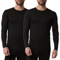 Men'S Long Sleeve Heat T-Shirt, 2 Pack