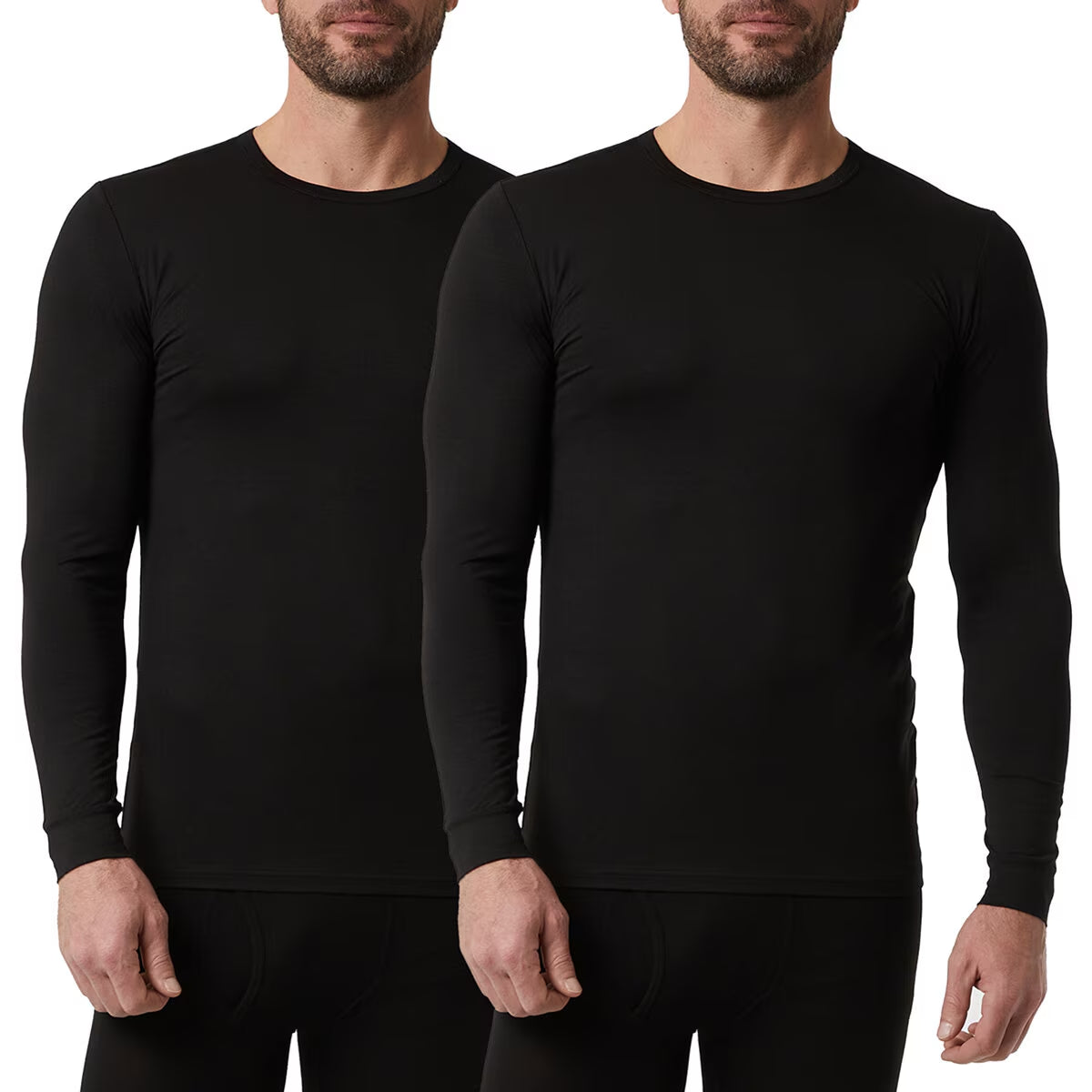 Men'S Long Sleeve Heat T-Shirt, 2 Pack