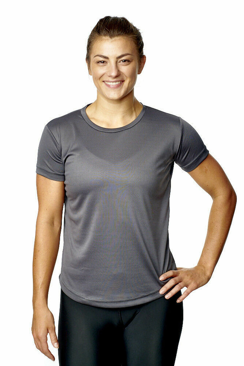 Running T-Shirt Short Sleeve Women Size 8-20 Top Sports Wear Quality Training