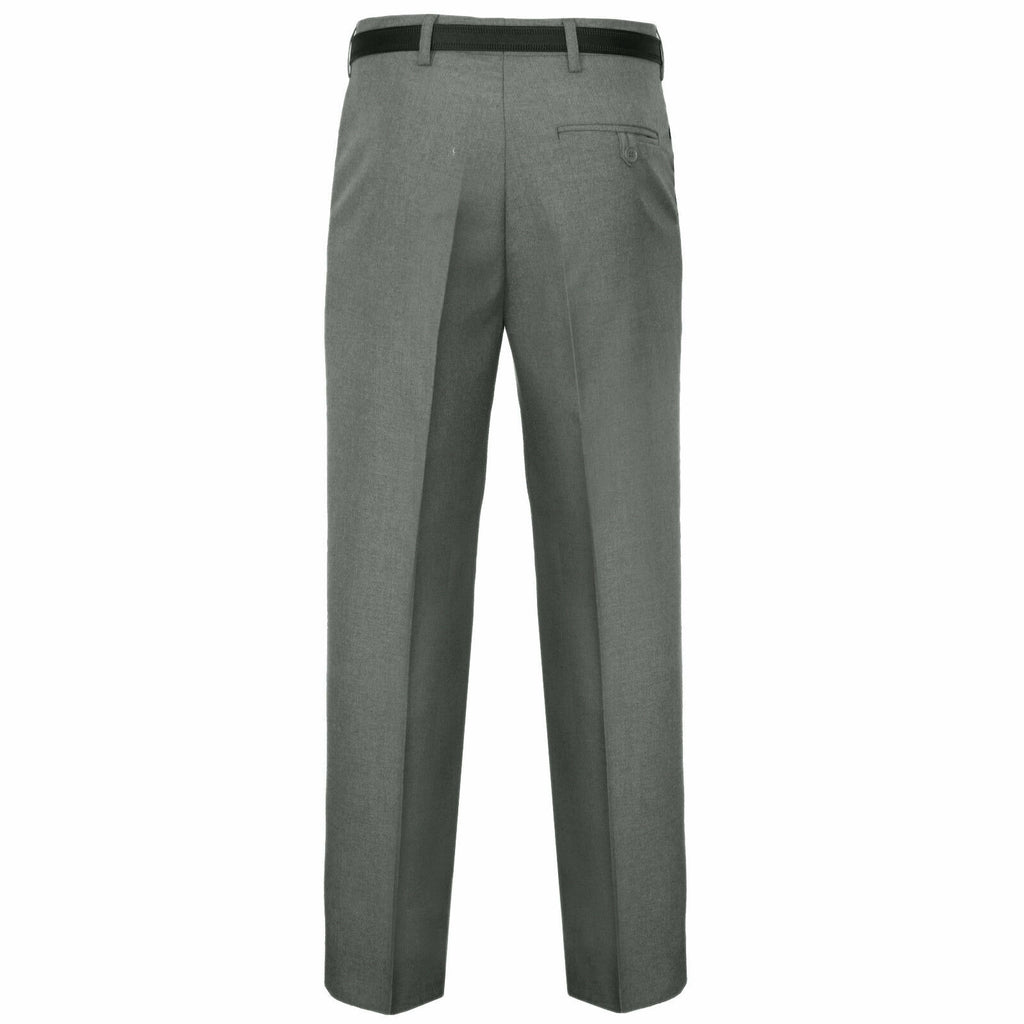 MEN TROUSERS OFFICE BUSINESS WORK FORMAL CASUAL SMART BIG plus BELT POCKET PANTS