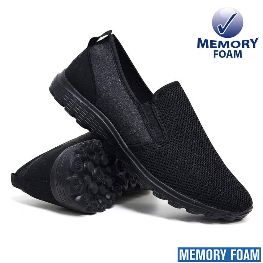 Mens Slip on Memory Foam Casual Fitness Go Walking Running Gym Trainers Shoes