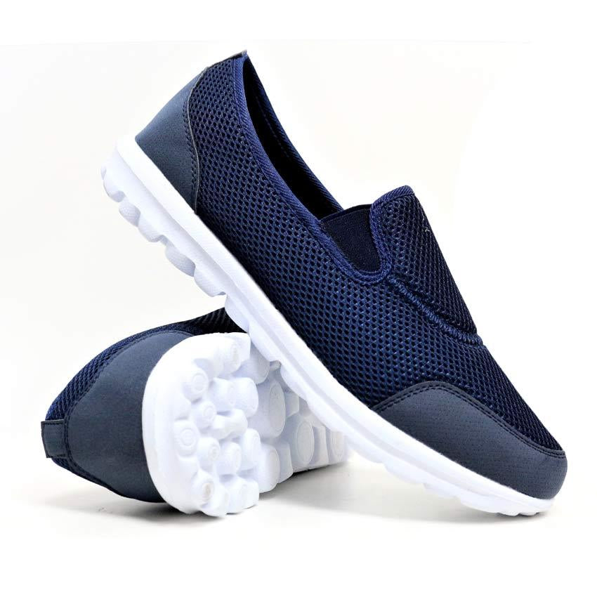Mens Slip on Get Fit Go Walking Casual Fitness Running Gym Trainers Shoes Size